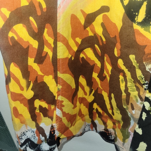 For Cynthia Linen Blend Pattern Skirt - Picture 5 of 12